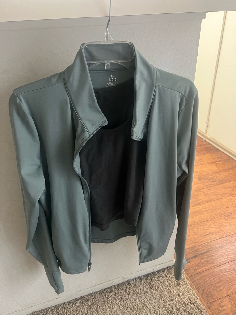 Under Armour Women's Sage Green Lightweight Full-Zip Bomber